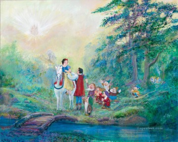 Para niños Painting - Blancanieves y el príncipe Algún día mi príncipe vendrá dibujos animados para niños